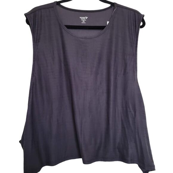 Old Navy Dark Gray Breathe ON Side-Twist Sleeveless Active Top Women Sz XXL - Picture 4 of 9